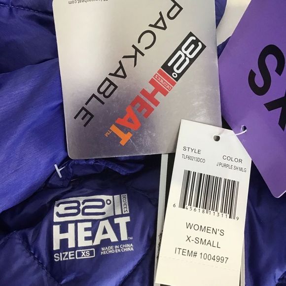 New 32Degrees Heat Packable Down Jacket Ultralight - Picture 4 of 9